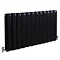 Hudson Reed Nirvana Designer Radiator 600 x 1015mm - High Gloss Black - HLB06 Large Image