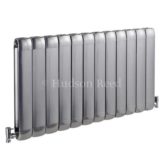 Hudson Reed Nirvana Designer Radiator 600 x 1015mm - High Gloss Silver - HLS06 Large Image