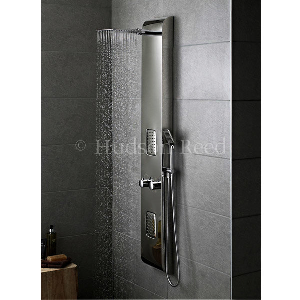Hudson Reed - Octavia Thermostatic Shower Panel - Chrome - AS327 Profile Large Image