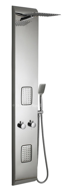 Hudson Reed - Octavia Thermostatic Shower Panel - Chrome - AS327 Profile Large Image
