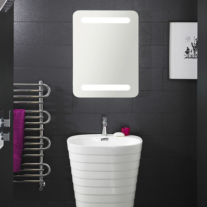 Hudson Reed - Optic Motion Sensor LED Mirror with Ambient Lighting - LQ061 Profile Large Image