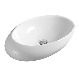 Hudson Reed Oval 490mm Countertop Vessel Basin - NBV168 Large Image