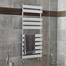 Hudson Reed Piazza 11 Bar Heated Towel Rail 1200 x 500mm - Chrome - HL396  Profile Large Image