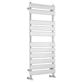 Hudson Reed Piazza 11 Bar Heated Towel Rail 1200 x 500mm - Chrome - HL396 Large Image