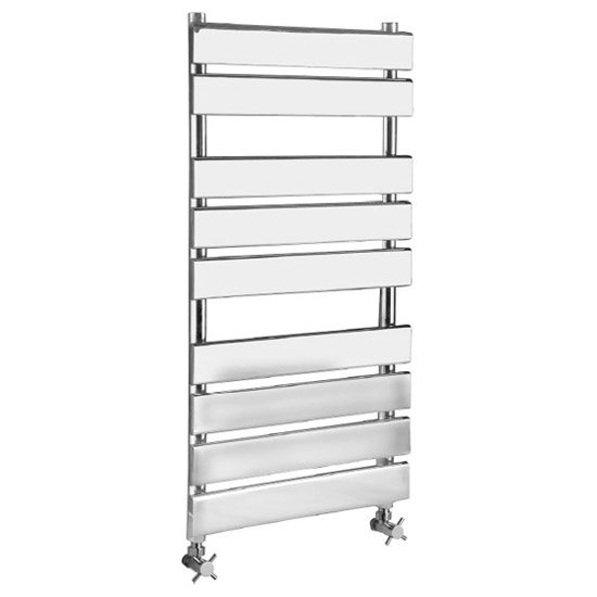 Hudson Reed - Piazza 9 Bar Heated Towel Rail 500 x 950mm - Chrome - HL382 Large Image