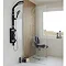 Hudson Reed - Prophecy II Black Thermostatic Shower Panel - A3705 Profile Large Image