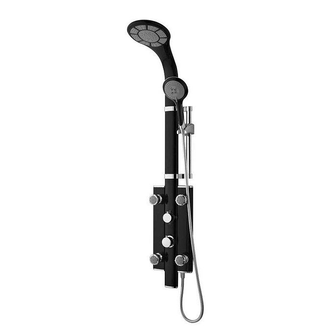 Hudson Reed - Prophecy II Black Thermostatic Shower Panel - A3705 Large Image