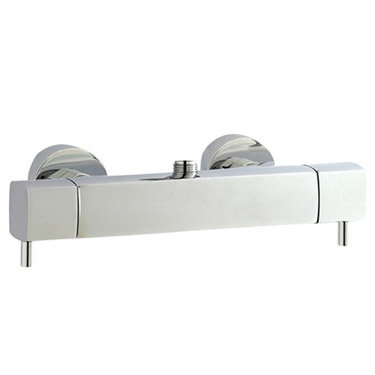 Hudson Reed Quadro Thermostatic Bar Valve with Infinity Shower Kit - Chrome Feature Large Image