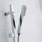 Hudson Reed Quadro Thermostatic Bar Valve with Kubix Slide Rail Kit - Chrome Profile Large Image
