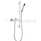 Hudson Reed Quadro Thermostatic Bar Valve with Sheer Slide Rail Kit - Chrome Large Image