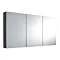 Hudson Reed Quartet Mirror Cabinet - High Gloss Graphite - LQ055