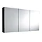 Hudson Reed Quartet Mirror Cabinet - Black Wood - LQ006 Large Image