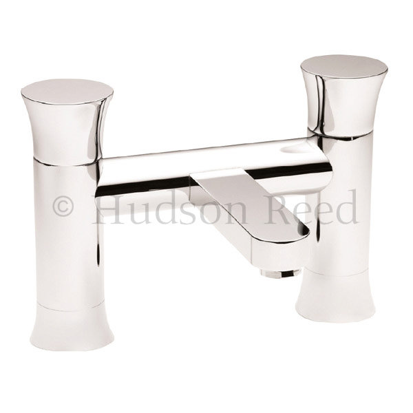Hudson Reed Quill Bath Filler - Chrome - QUI303 Large Image