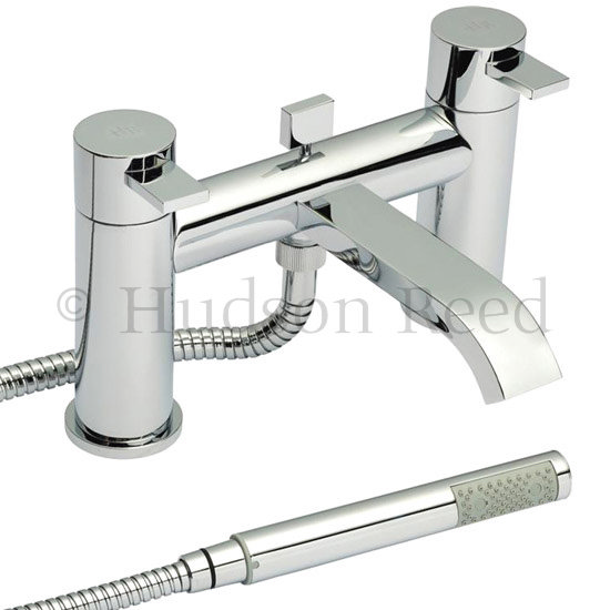 Hudson Reed Rapid Bath Shower Mixer with Shower Kit - Chrome - RAP304 Large Image
