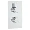 Hudson Reed Rapid Concealed Thermostatic Shower Valve w Diverter, Slider Rail Kit & Fixed Round Head Feature Large Image