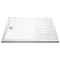 Hudson Reed - Rectangular 40mm ABS Capped Acrylic Walk-In Shower Tray with Drying Area Large Image