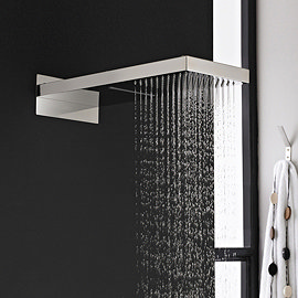 Hudson Reed Rectangular Shower Head with Water Blade - HEAD48 Large Image