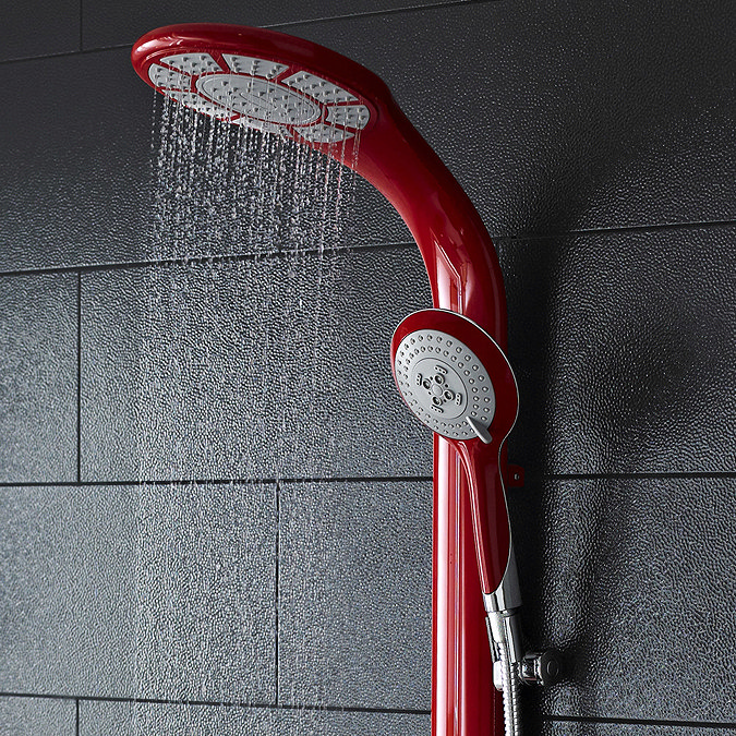 Hudson Reed - Red Domino Thermostatic Bar Valve and Shower Kit - A3704 Profile Large Image