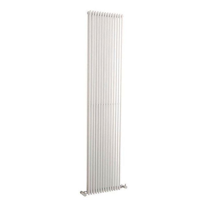 Hudson Reed Refresh Double Panel Vertical Designer Radiator 1500 x 350mm - White - HLW26 Large Image