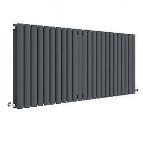 Hudson Reed Revive 600 x 1398mm Horizontal Double Panel Radiator - Anthracite - HLA40D Large Image