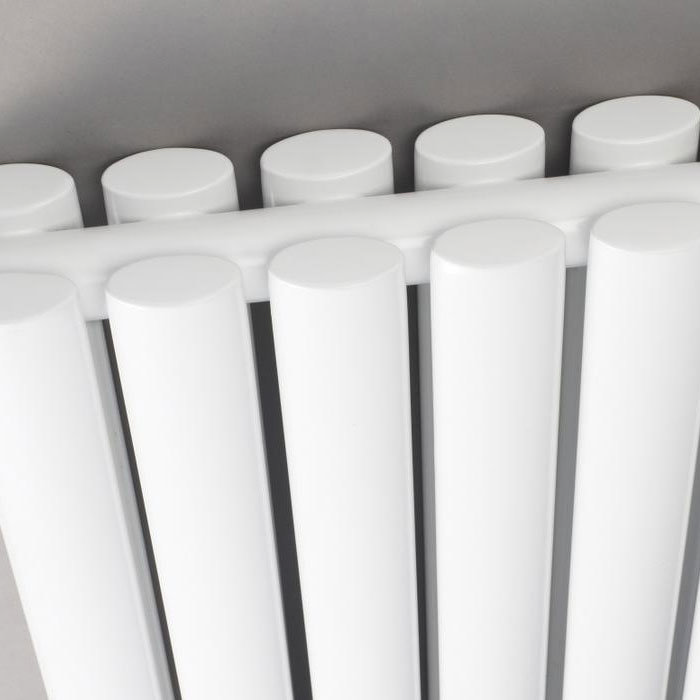 Hudson Reed Revive 600 x 1398mm Horizontal Double Panel Radiator - Gloss White - HL340D Profile Lar