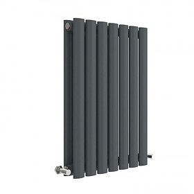 Hudson Reed Revive 600 x 412mm Horizontal Double Panel Radiator - Anthracite - HLA37D Large Image