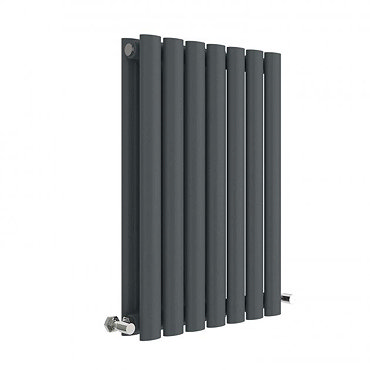 Hudson Reed Revive 600 x 412mm Horizontal Double Panel Radiator - Anthracite - HLA37D  Profile Large