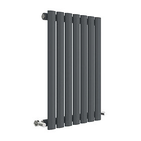 Hudson Reed Revive 600 x 412mm Horizontal Single Panel Radiator - Anthracite - HLA37 Large Image