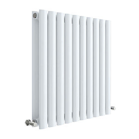 Hudson Reed Revive 600 x 586mm Horizontal Double Panel Radiator - Gloss White - HL338D Large Image