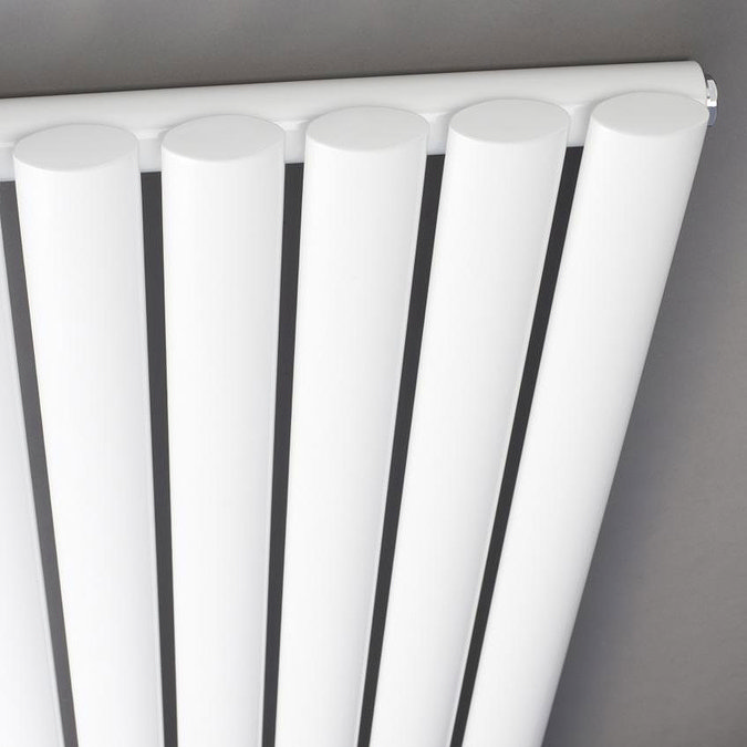 Hudson Reed Revive 600 x 586mm Horizontal Single Panel Radiator - Gloss White - HL338  Profile Large