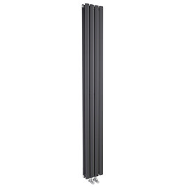 Hudson Reed - Revive Anthracite Designer Radiator - W236 x H1800mm - HRE009 Large Image