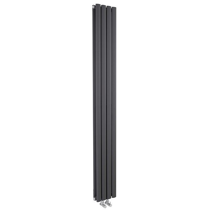 Hudson Reed - Revive Anthracite Designer Radiator - W236 x H1800mm - HRE009 Large Image