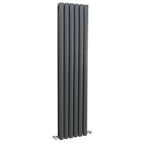 Hudson Reed Revive Double Panel Designer Radiator 1500 x 354mm - Anthracite - HLA76 Large Image