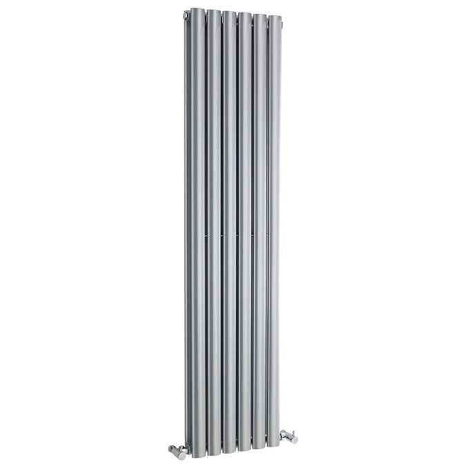 Hudson Reed Revive Double Panel Designer Radiator 1500 x 354mm - High Gloss Silver Large Image
