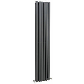 Hudson Reed Revive Double Panel Designer Radiator 1800 x 354mm - Anthracite - HLA77 Large Image