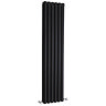 Hudson Reed Revive Double Panel Designer Radiator 1800 x 354mm - High Gloss Black Large Image