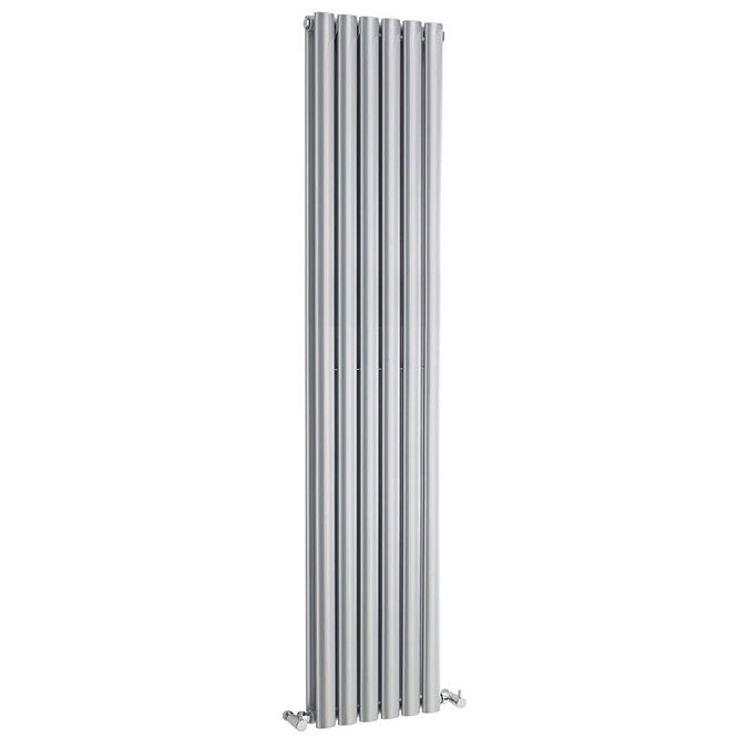 Hudson Reed Revive Double Panel Designer Radiator 1800 x 354mm - High Gloss Silver Large Image