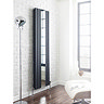 Hudson Reed Revive Double Panel Designer Radiator with Mirror - Anthracite - HLA79 Profile Large Ima