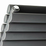 Hudson Reed Revive Horizontal Double Panel Radiator 1800 x 354mm - Anthracite Standard Large Image