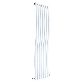 Hudson Reed Revive Wave 1785 x 413mm Designer Radiator - Gloss White - HLW95 Large Image