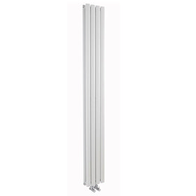 Hudson Reed - Revive White Designer Radiator - W236 x H1800mm - HRE007 Large Image