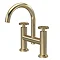 Hudson Reed Revolution Brushed Brass Industrial Bath Filler - TIW853 Large Image