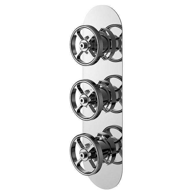 Hudson Reed Revolution Industrial Triple Concealed Thermostatic Shower Valve - SIWTR02 Large Image