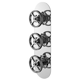 Hudson Reed Revolution Industrial Triple Concealed Thermostatic Shower Valve - SIWTR02 Large Image