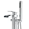 Hudson Reed Rhyme Open Spout Freestanding Bath Shower Mixer - TFR392  Profile Large Image