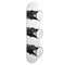 Hudson Reed Round Triple Concealed Thermostatic Shower Valve - RNDTR02 Large Image