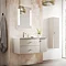 Hudson Reed Sarenna 1000mm Wall Hung Cabinet & Basin - Cashmere Standard Large Image