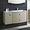 Hudson Reed Sarenna 1000mm Wall Hung Cabinet & Basin - Cashmere Feature Large Image