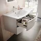 Hudson Reed Sarenna 1000mm Wall Hung Cabinet & Basin - Cashmere  In Bathroom Large Image
