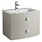 Hudson Reed Sarenna 700mm Wall Hung Cabinet & Basin - Cashmere Large Image